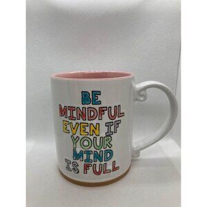 Spectum Mindful Pink And White Mug